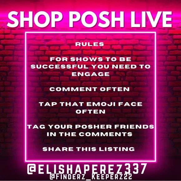 COPY - Poshmark Live CHECK IN Wednesday MARCH 21 @ 8pm EST 🌸 anything goes 🌸 - Picture 3 of 14
